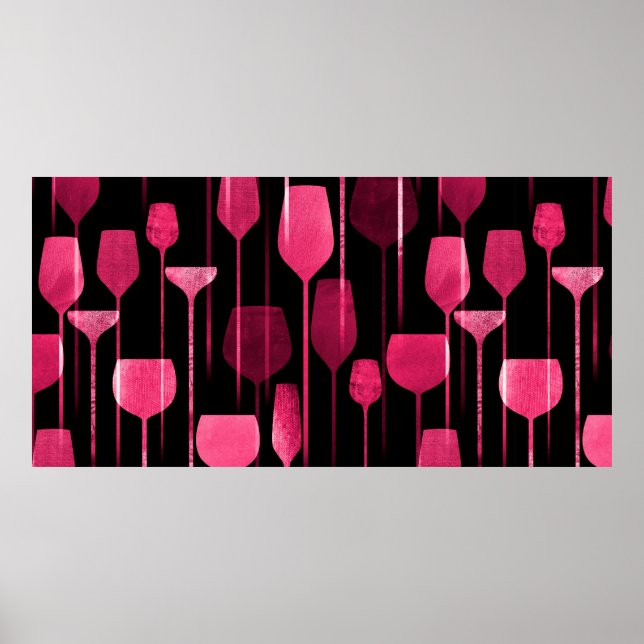 Party Drinks nahtlos Poster (Vorne)