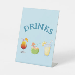 Party "Drinks" Sockelschild