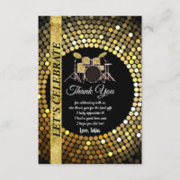 Party, Drum-Set Erwachsenen, danke Karte