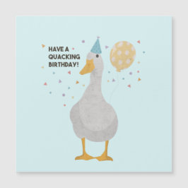 Party Duck Puff: Einen Geburtstag ersticken Magnetkarte