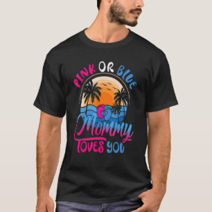 Party Dusche Rosa oder blaue Mommy Liebe T-Shirt