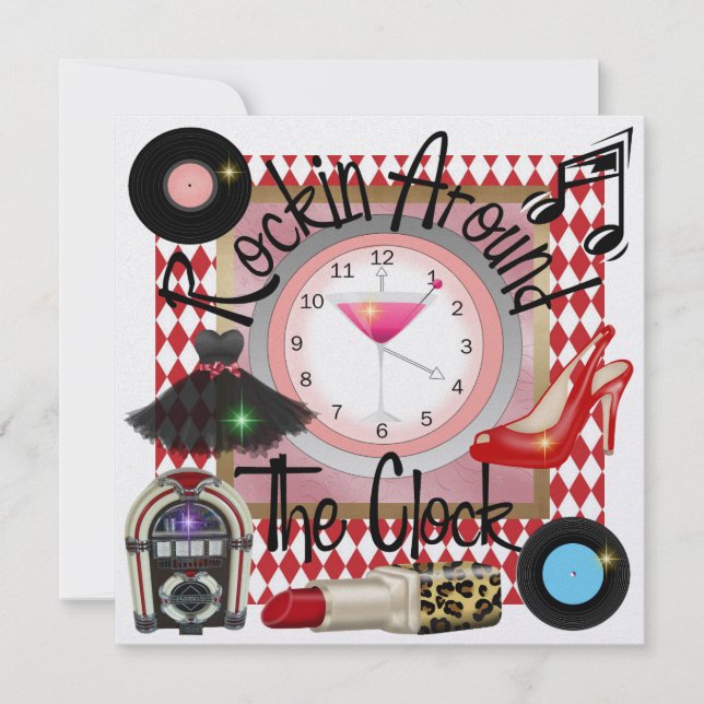 Party eines Royally Rockin - SRF Einladung (Vorderseite)