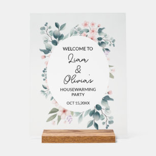 Party-Eingang Blumenhaus Empfang Acrylschild