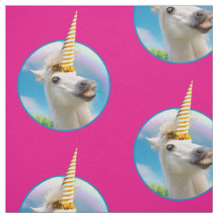 Party Einhorn und Regenbogen Stoff