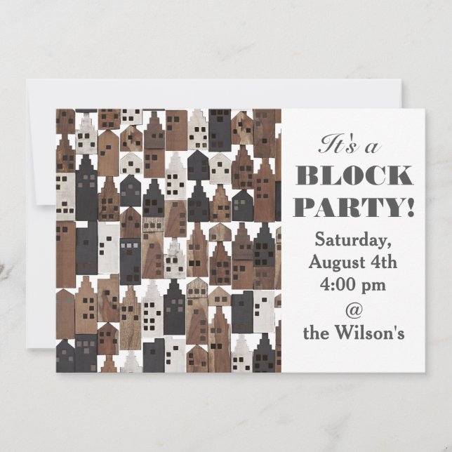 Party Einladung (Vorderseite)