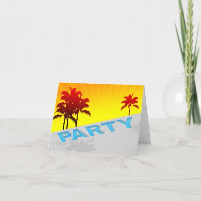 Party Einladung (Vorderseite)