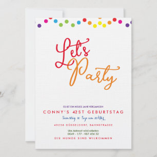 Party Einladung