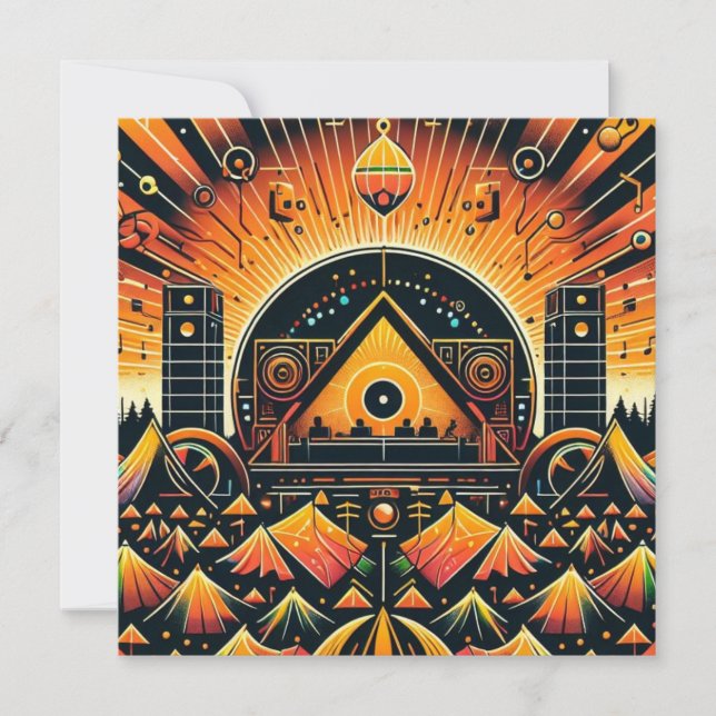 Party Einladung (Vorderseite)