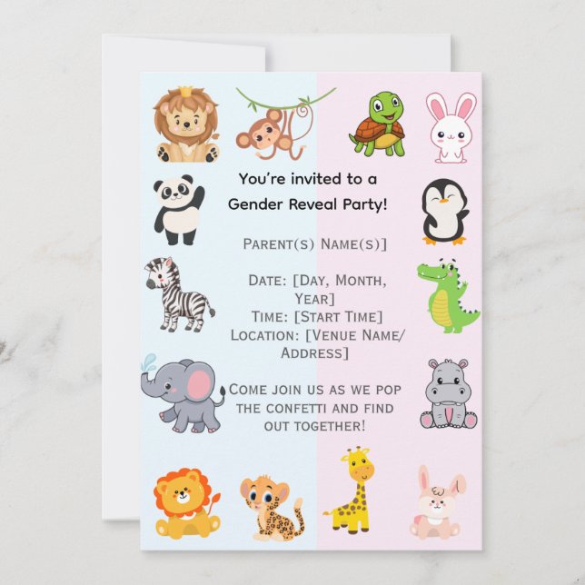 Party Einladung (Vorderseite)