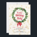 Party Einladung<br><div class="desc">Feiern Sie die Saison mit dieser Weihnachtsfeier Party Einladung. Dieses Design bietet einen schönen Weihnachtskranz mit einem rot-grünen Thema. Dieses Design-Template ist perfekt für ein Weihnachtsfest, eine Feier, ein Corporate Party oder ein Cocktail Party. Wenn Sie gewollt haben, die Schriftart, Farben oder Bilder zu ändern, klicken Sie bitte auf die...</div>