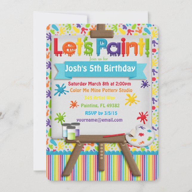 Party Einladung (Vorderseite)