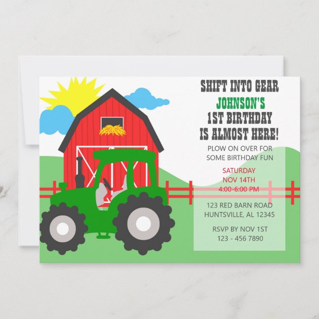 Party Einladung (Vorderseite)