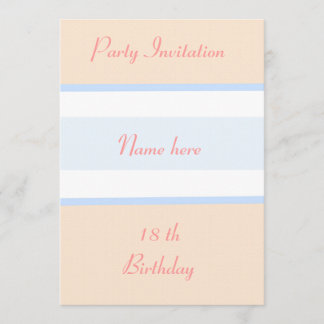 Party Einladung 18. Geburtstag personalisieren