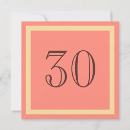 Party Einladung 30. Geburtstag - Lachskoralle