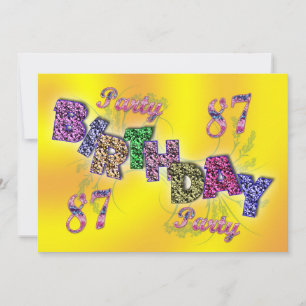 Party Einladung 87