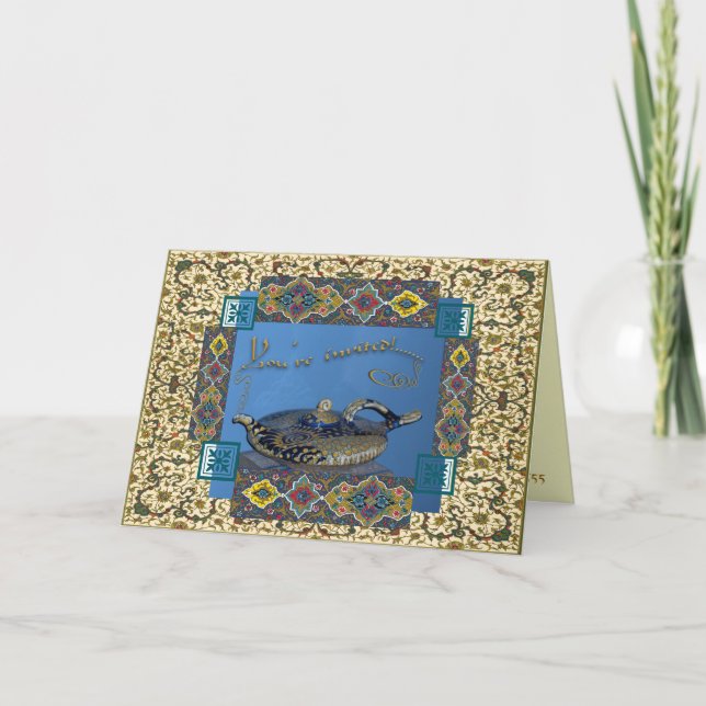 Party Einladung Arabian Nights (Vorderseite)