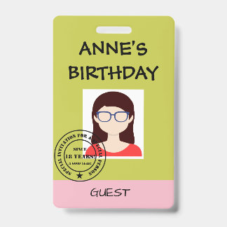 Party Einladung Ausweis