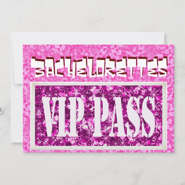 Party Einladung Bachelorette (Vorderseite)