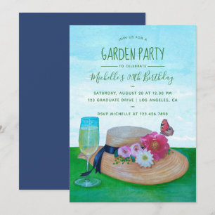 Party Einladung Birthday Garden
