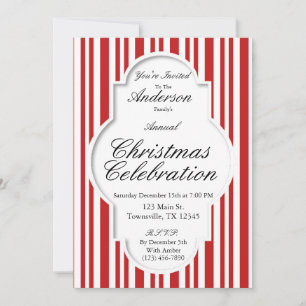 Party Einladung Candy Cane