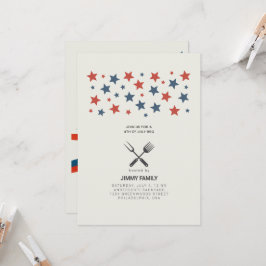 Party Einladung der GRILLEN des gesamten amerikani