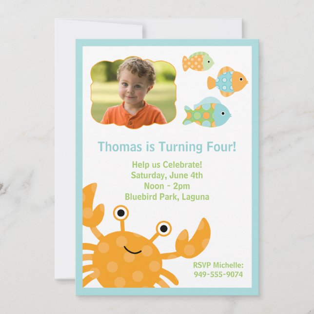 Party Einladung der Kindergeburtstag (Vorderseite)