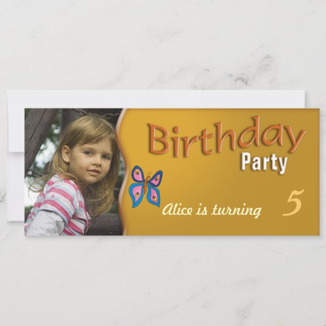 Party Einladung der Kindergeburtstag| Niedlicher S (Vorderseite)