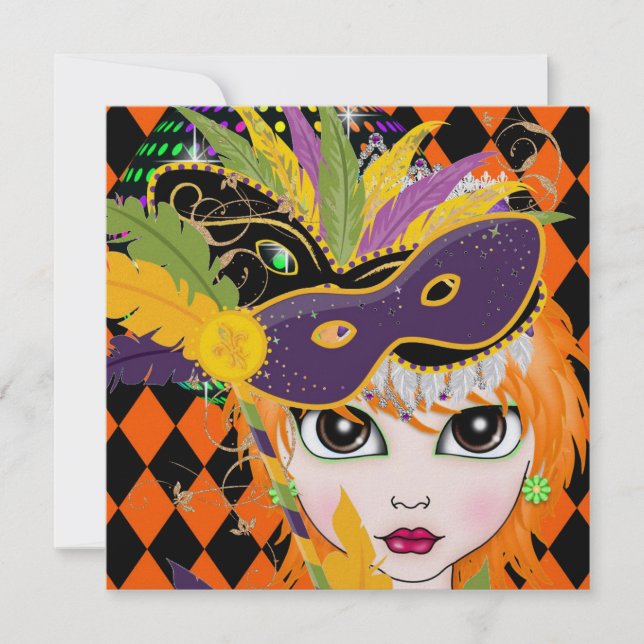 Party Einladung der Kostüme durch den SRF (Vorderseite)