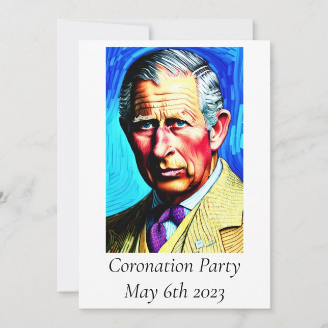 Party Einladung der Krönung (Vorderseite)