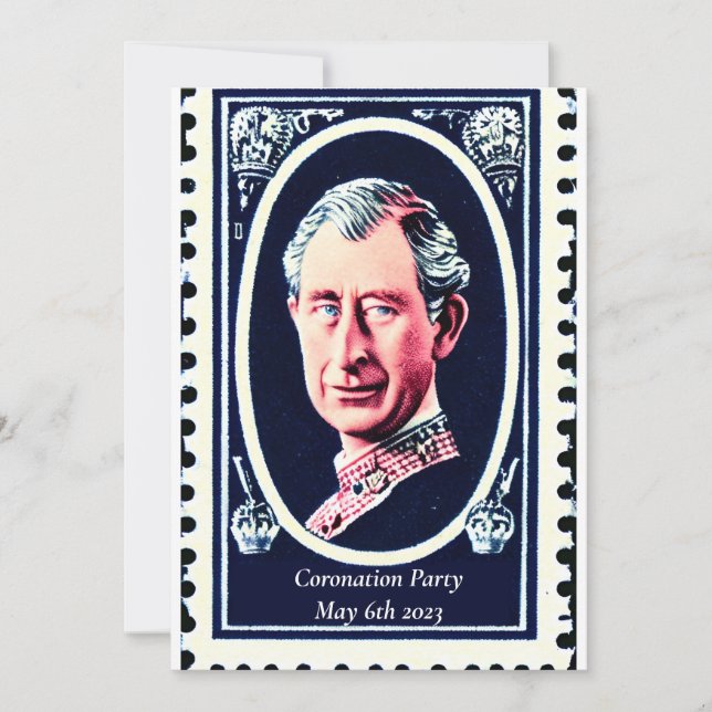 Party Einladung der Krönung (Vorderseite)