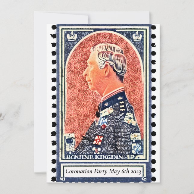 Party Einladung der Krönung (Vorderseite)