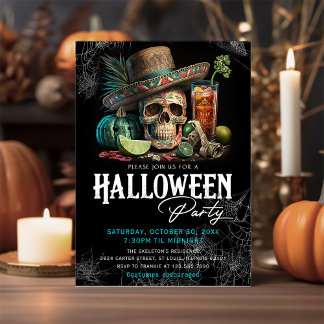 Party Einladung der krummen Adult Halloween Cockta