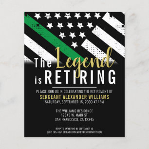 Party Einladung der militärischen Ruhestandsarmee