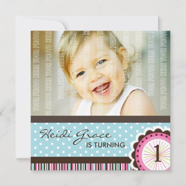 Party Einladung der Niedliche Geburtstag (Vorderseite)