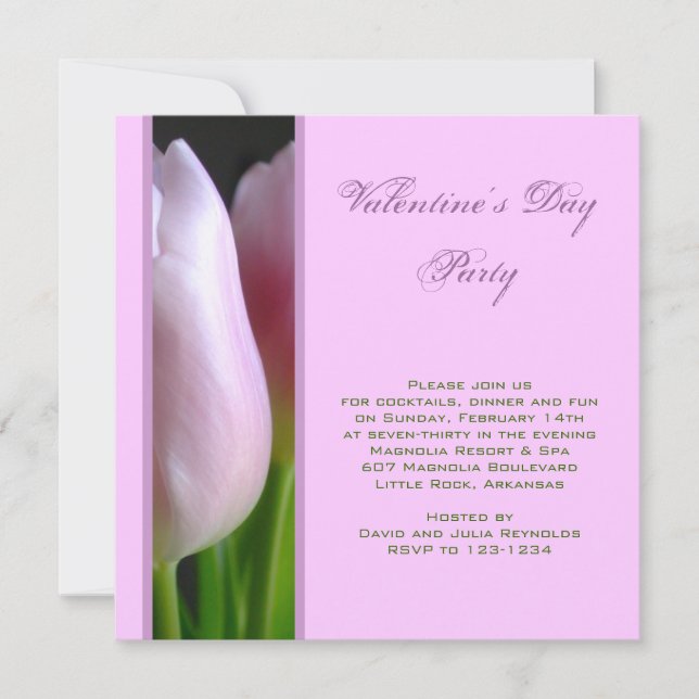 Party Einladung der Valentinstag (Vorderseite)