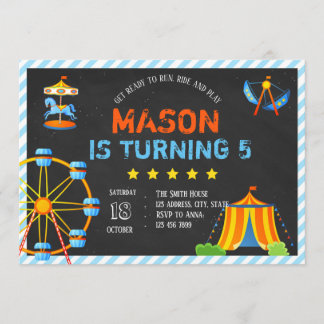 Party Einladung des Freizeitparks