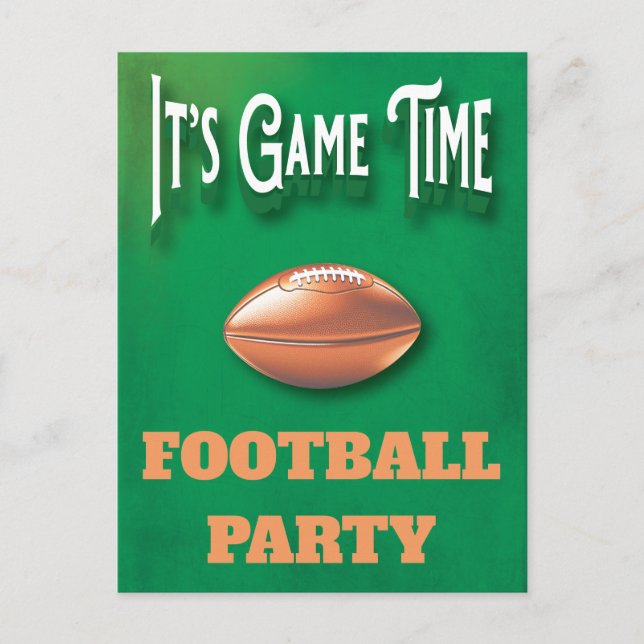 Party Einladung des Fußballspiels Postkarte (Vorderseite)