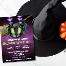 Party Einladung des gewundenen Halloween-Kostüms