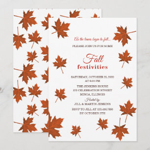 Party Einladung des Herbstes