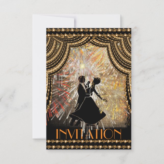 Party Einladung des klassischen Tanzes (Vorderseite)