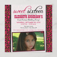 Party Einladung des Leopard-Druck-Bonbon-16