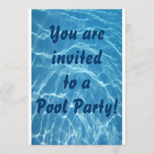 Party Einladung des Pools (Hintergrund der Wasserw
