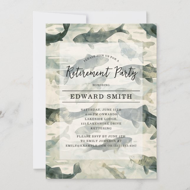 Party Einladung des Ruhestands (Vorderseite)