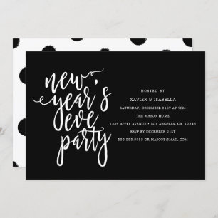 Party Einladung des Sylvesterabends