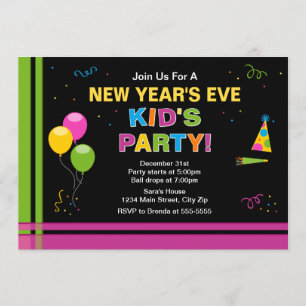 Party Einladung des Sylvesterabends des Kindes