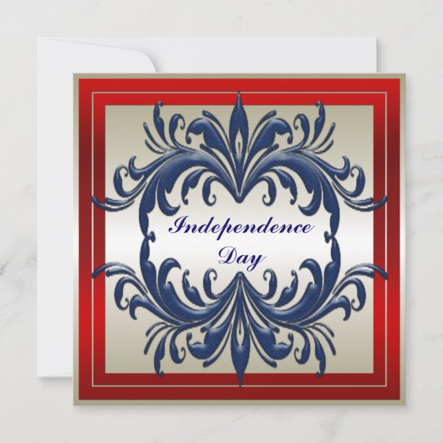Party Einladung des Unabhängigkeitstages (Vorderseite)