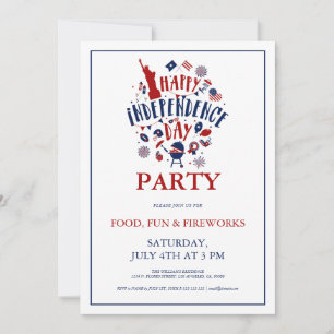 Party Einladung des Unabhängigkeitstages