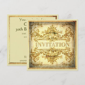 Party Einladung des Zierbarock