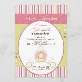 Party Einladung elegantes Carriag