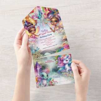 Party Einladung Fairy Forest